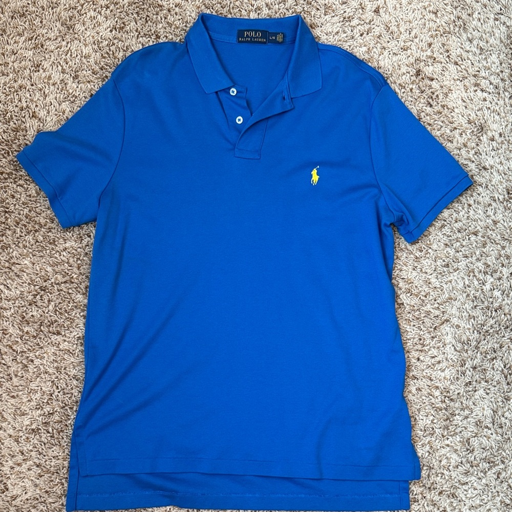 Polo by Ralph Lauren Men's Royal Blue Polo Shirt